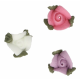 Funcakes - Zuckerdekor kleinen Rosen mit Blättern, 16 Stück