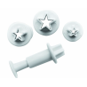 Ibili - star fondant plunger cutters, set of 3