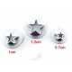 Ibili - star fondant plunger cutters, set of 3