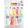 ScrapCooking - Douilles plastique & adaptateur, 9 pièces