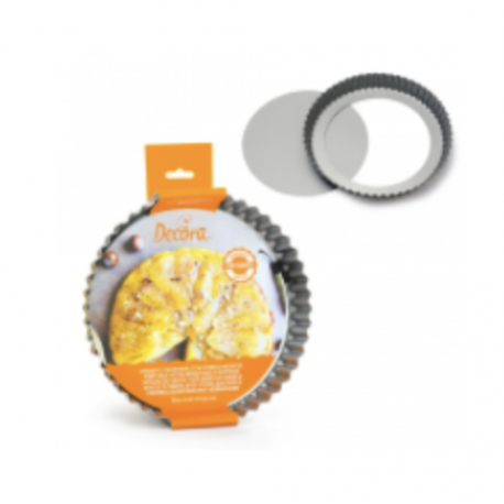 Decora - Moule à tarte rond, fond mobile, Ø 25 x 3,5  cm