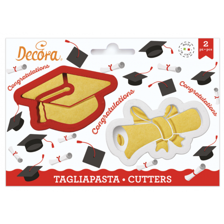 Decora - Cookie Cutter Graduation, set of 2