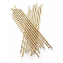 Tall candles Candles Metallic Gold, 16 pieces