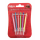 Coloured flames candle, 6 pieces
