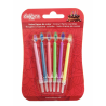 Bougies flammes colorées, 6 pièces