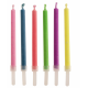 Coloured flames candle, 6 pieces