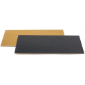 Planche dorée/noire rectangulaire, 15 x 30 cm, set de 3