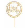 Dekora - Topper Happy Birthday rond