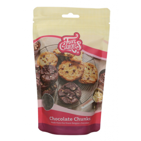 Funcakes - Chocolate chunks, black chocolate, 350 g