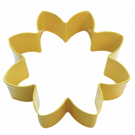Daisy yellow cookie cutter, 9 cm