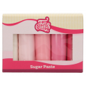 Funcakes fondant multipack pink palette, 5 x 100 g