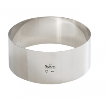 Decora - Cercle à dessert, 16 cm diamètre, 6 cm de haut