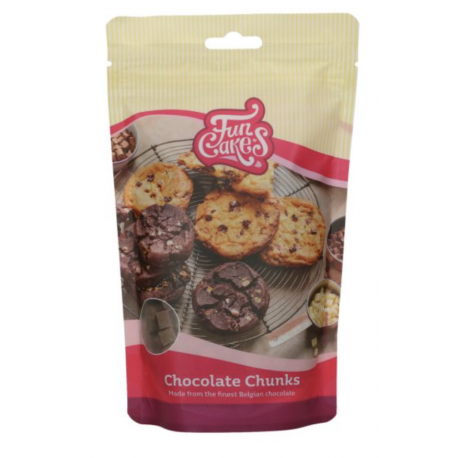 Funcakes - Chocolate chunks, milk chocolate, 350 g