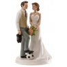 Dekora - Wedding cake topper couple "Soccer", 15 cm