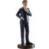 Figurine garçon communion costume bleu, 15 cm