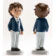 Figurine garçon communion livre, 13 cm