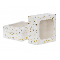 AH - treat boxes with window gold stars, 3 pieces