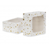 AH - treat boxes with window gold stars, 3 pieces