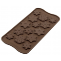 Silikomart - Moule Choco flocons, 15 cavités
