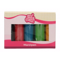 Funcakes marzipan multipack essential colours, 5 x 100 g