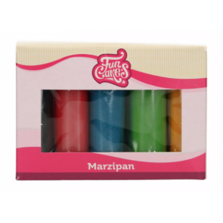 Funcakes massepain couleurs de base, 5 x 100 g
