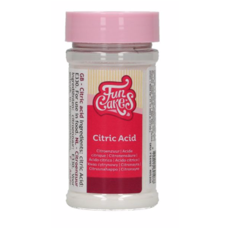 Funcakes Acide citrique en poudre, 80 g