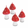 Bougies champignon, set de 4