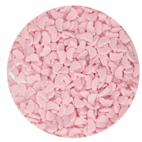 Funcakes - Confettis mini pieds roses,  55 g