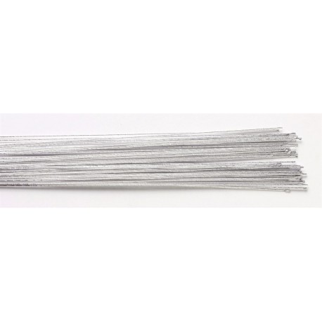 Culpitt - Silver Colour Floral Wire 36 cm, 24 gauge (0.56mm), 50 pieces