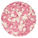 FunCakes - Pink & white hearts sprinkles, 60 g