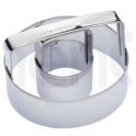 Doughnut (donut) & biscuit ring cutter, stainless steel