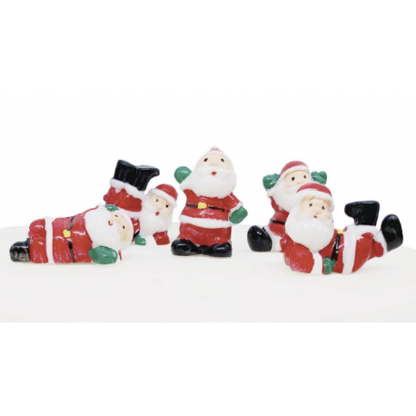 AH - Santa Claus decorations, 5 pieces