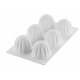 Silikomart - Moule en silicone Supernova 105, 6x Ø 64 h 56 mm