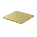 Square Cake Board golden, cm 25 x 25, 12 mm thick