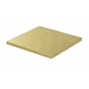 Kuchenplatte Quadratisches golden, cm 25 x 25, 12 mm thick