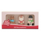 Funcakes - Sugar decoration 3D Christmas Figures, 3 pieces