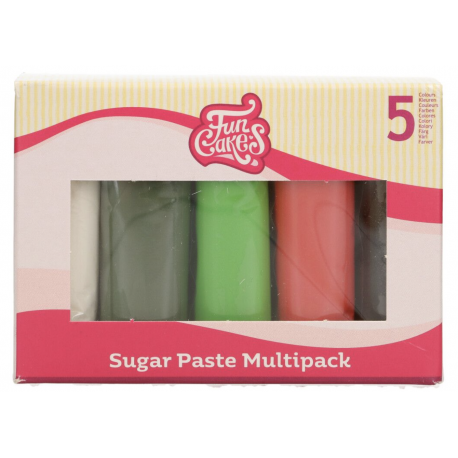 Funcakes Fondant Weihnachten kit, 5x100 g