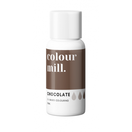 Colour mill - fettlösliche Lebensmittelfarbe Schokolade braun, 20 ml