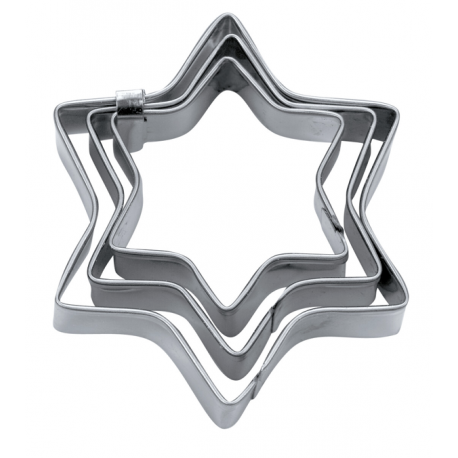 Staedter - Cookie cutter star shapped, 3, 4, 5 cm