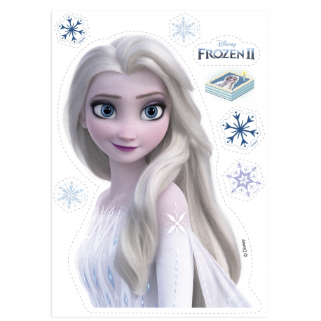 Dekora - Wafer paper silhouette, Frozen Elsa, 14,8X21cm