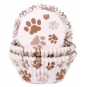 Cupcake Förmchen Hundepfote, 50 Stück