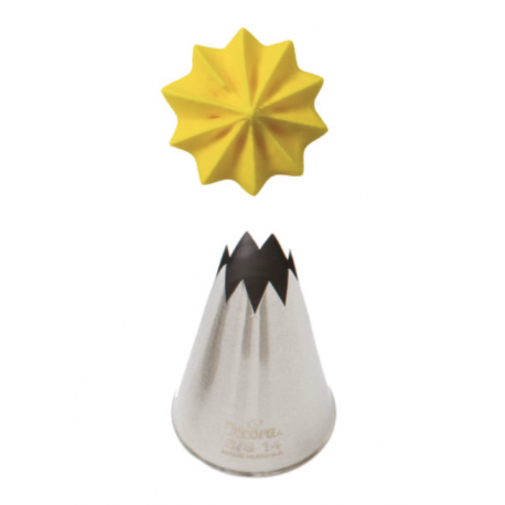 Decorating tip S/S 14 Decora (star)