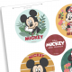 Dekora - Essbare Topper Cupcakes Mickey & Minnie, 6 Stück