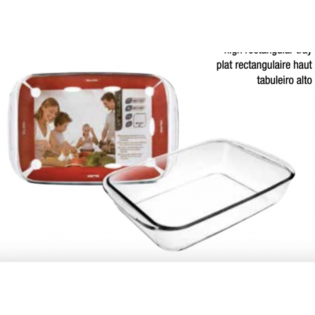 Ibili -  Auflaufform aus Glas, 40 x 25 cm