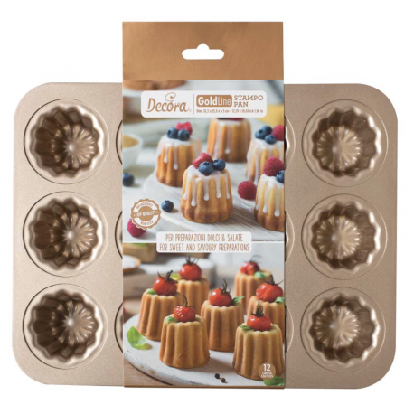 Decora Backform für 12 cannelés