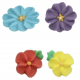 Culpitt Icing Decorations assorted daisy, 14 pieces