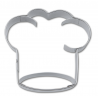 Cookie cutter Cook cap/hat, 6.5 cm