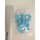 Aneta Dolce -  Fleur de sucre Adonis bleu clair, 4 cm, 5 pièces