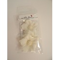 Aneta Dolce -  Fleur de sucre clématite blanc, 4.5 cm, 3 pièces