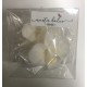 Aneta Dolce -  Fleur de sucre orchidée blanche, 6 cm, 5 pièces